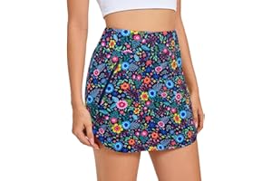 Jhsnjnr Golf Skorts for Women Zipper Pockets Athletic Skirt Casual Summer Skirts High Waisted Skort