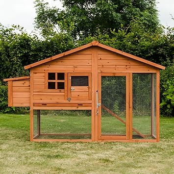Kct Malaga Extra Large Chicken Coop With Run Amazoncouk Pet Supplies