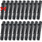 Hortsun 20 Pcs Mini Pen Light Flashlights Father Day Gifts for Men Pocket Flashlights Pen with Clip Small LED Handheld Slim Torches Without Battery(3.54 Inch,Black)