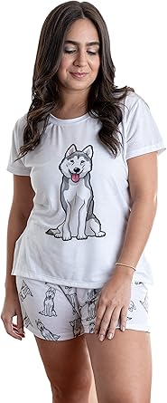 husky pajamas womens