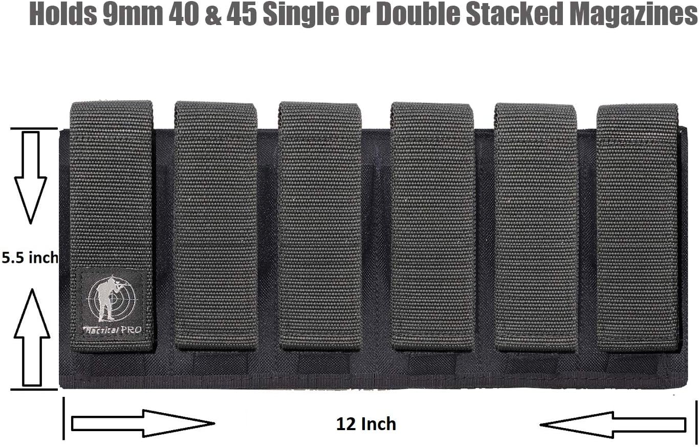 Tactical Pro Sports Six /6 Magazine Pouch 9mm 40 & 45 : Sports & Outdoors