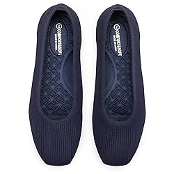 Frank Mully Womens Square Toe Flat Shoes