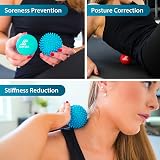Beenax Lacrosse & Spiky Massage Ball Set for Trigger Point Myofascial Release view 7