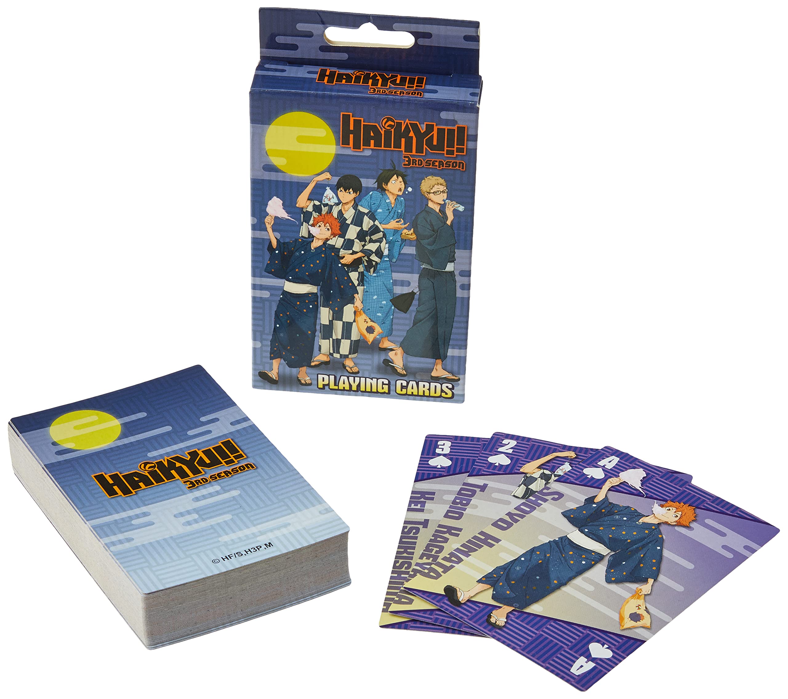 Great Eastern Haikyu!! Manga Playing Cards Poker Cards - 54 Cards, Official Licensed for Haikyu Fans