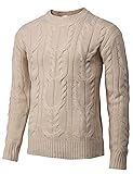 H2H Mens Casual Slim Fit Basic Designed Knit