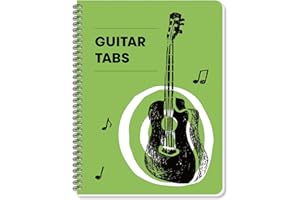 INKNOTE Guitar Tablature Notebook Blank Music Tabs Journal for Composition Songwriting and Recording of Yous Song Paperback 11.2 X 8.3inch