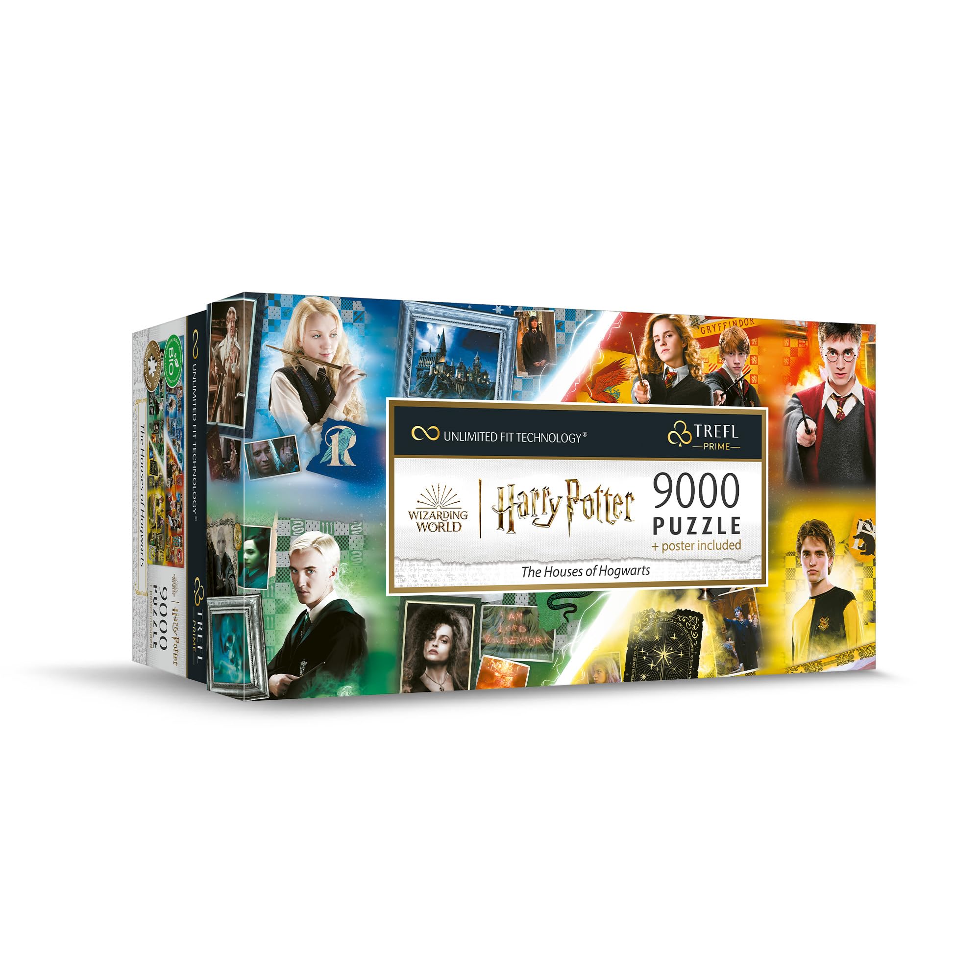 Trefl Prime - Puzzle UFT: Harry Potter, The Houses of Hogwarts - 9000 Teile, Großes Spiel, Dickster Karton, Bio, EKO, Unterhaltung für Erwachsene und Kinder ab 12 Jahren