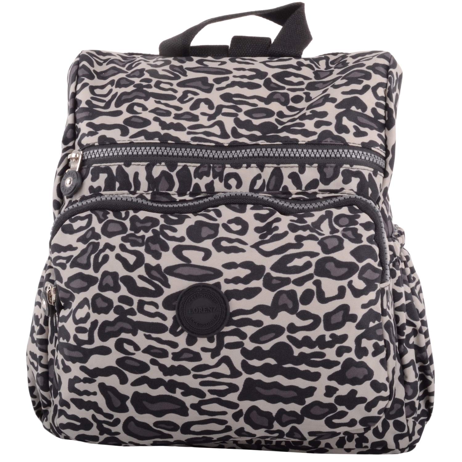 Valita Womens Animal Print Travel Work School Backpack/Rucksack - Snow Leopard