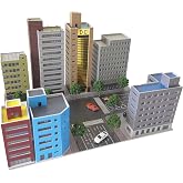 Mycity Architectural Model, Suitable for Matching Godzilla and Ultraman Themed Architectural Scenes, 1/300 Micro City (A)