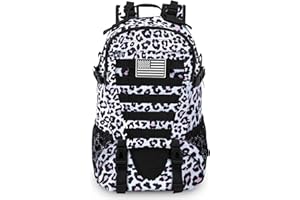 Jueachy Tactical Backpack for Men Hiking Day Pack Molle Military Rucksack Waterproof 30L EDC Bag with USA Flag Patch