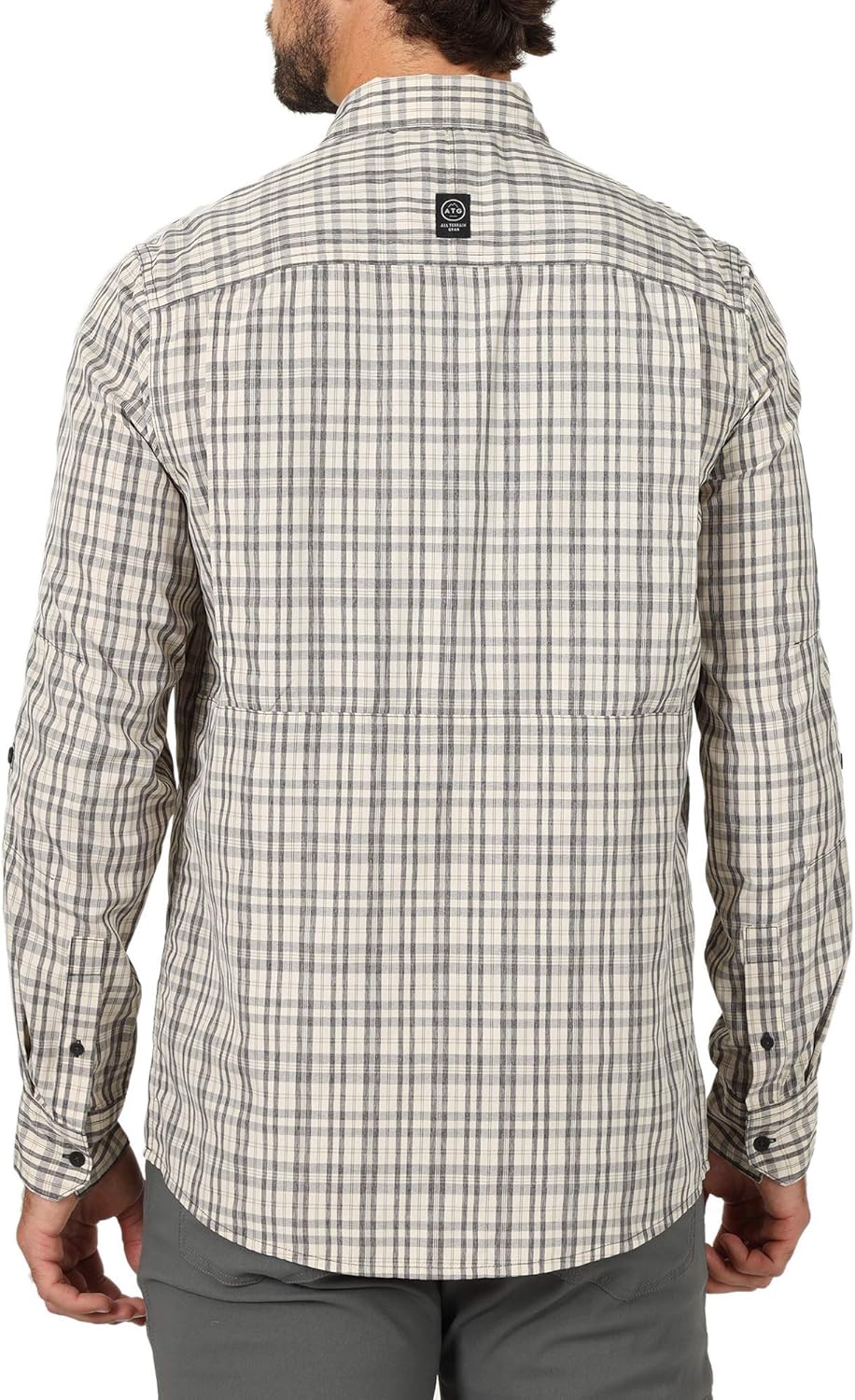 ATG by Wrangler Men's Long Sleeve Hike to Fish Shirt at  Men’s Clothing store
