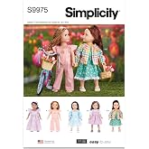 Simplicity S9975 18" Doll Clothes Sewing Pattern by Elaine Heigl Designs, One Size