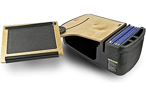 AutoExec AUE10013 Vehicle Desks Black/Grey/Wood Reach Passenger Desk, Birch
