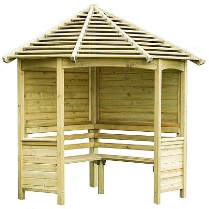 Forest Garden Forest Venetian Corner Arbour Pressure Treated 8 2
