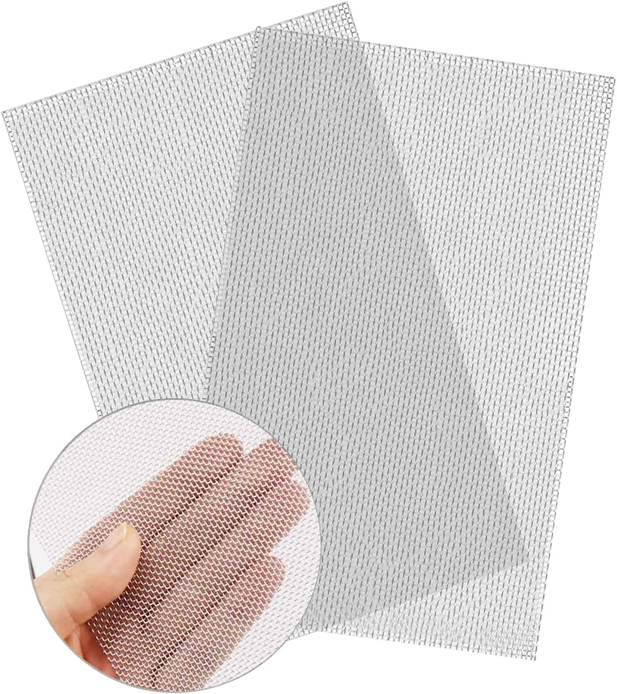 JHN 2 Pack 304 Stainless Steel Woven Wire 20 Mesh, 12"X8" (300X210mm), 1mm Hole, Easy to Cut, Rust Resistant