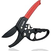 gonicc 8" Professional Ratchet Anvil Pruning Shears (GPPS-1011), Ratcheting Mechanism, Anvil groove design, Reinforced Design Handle, Garden Shears Clippers, Anvil Pruner, Hand Tools Scissors Loppers