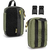 HIKEMAN Ultra Compact EDC Pocket Organizer Gear Pouch | Tactical Mini Molle Utility Pouch for Men Nylon Tool Storage Bag Portable Military Gear Organizer for Camping Hiking