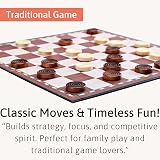 Jaques of London Draughts Board Game 12" Foldable Checkers Set UK Family Since view 4