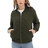 Argstar Women's Quilted Bomber Jakcet with 5 Pockets (XS-XXL)