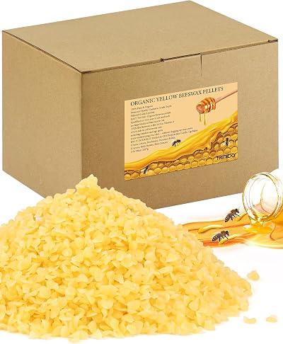 TRINIDA Beeswax Pellets 2.27kg Yellow Cosmetic Grade for DIY Candle Soap