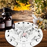 CRASPIRE Moth Pendulum Board Divination Kit Wooden Altar Wiccan Wand Rose view 5