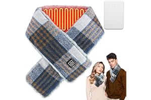 Kannino Heated Scarf Heated Neck Scarf with 5000mAh Battery Electric Heated Neck Warmer with 3 Heating Levels Rechargeable Ne