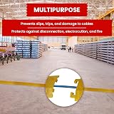 Vigil Cable Protector Ramp 1000mm Yellow Floor Wire Cover Cable Management view 2