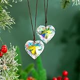 Crystal Heart Prism Sun Catcher by H&D Hyaline & Dora 50mm Glass Rainbow view 5