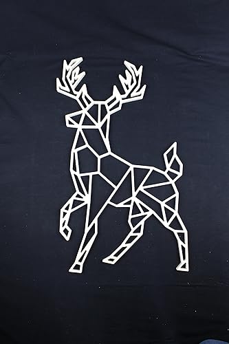 Amazon Com 24 Geometric Stag Laser Cut Stag Geometric Art
