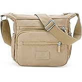 RNIEGA Crossbody Bag for Women Nylon Waterproof Shoulder Bag Small Multi-Pocket Casual Handbag Purse for Daily, Travel