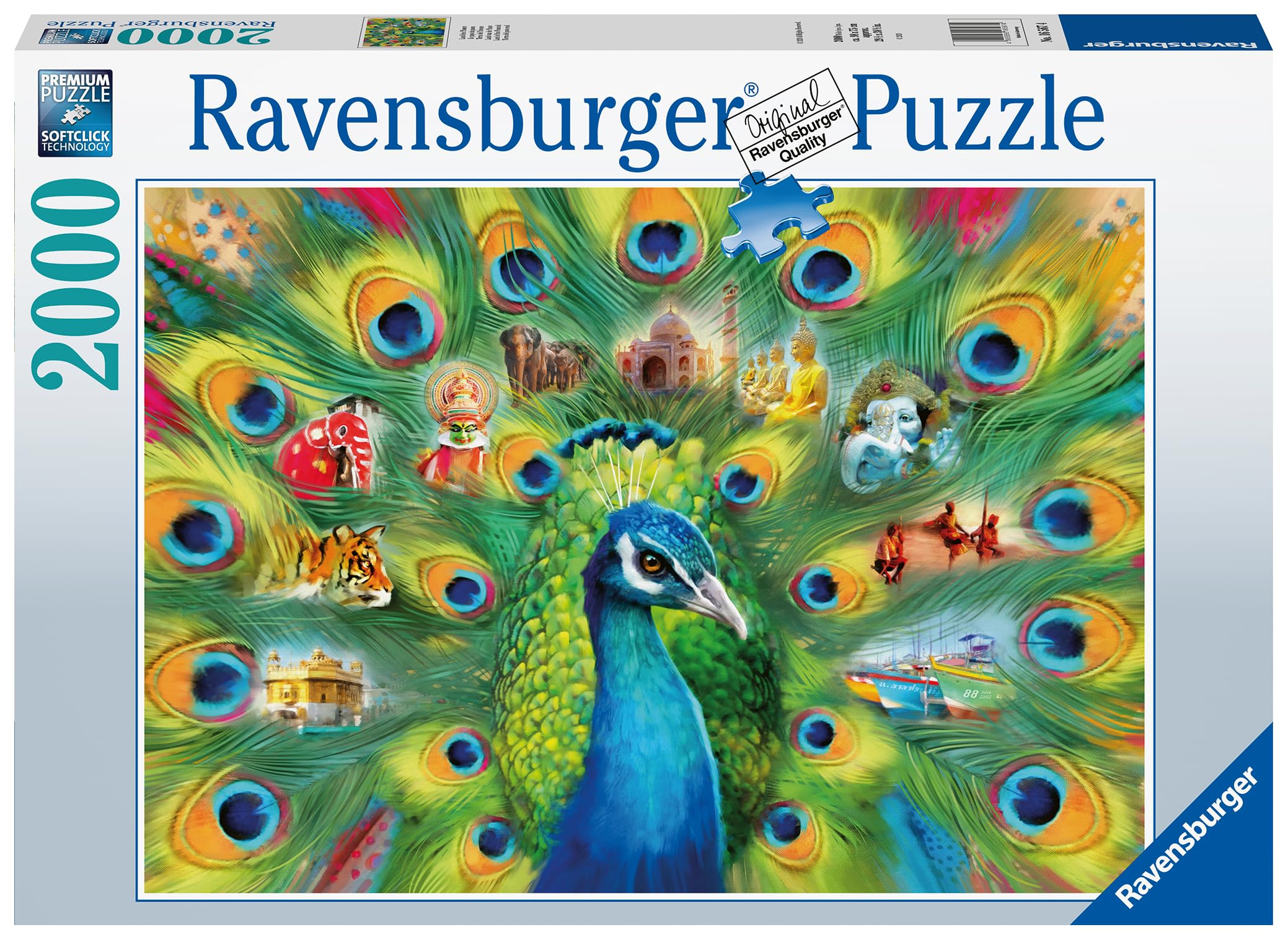 Ravensburger puzzle Land of the Peacock - Jigsaw puzzle - 2000 pieces