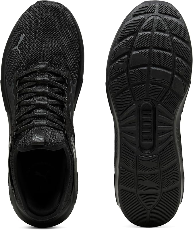 Softride Enzo 5 Slip Tech Chaussures de Course sur Route Unisexes, Noires, Gris foncé, 37 EU, Puma Noir, Gris foncé Froid, 37 EU