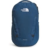 The North Face Vault Everyday Laptop Backpack, Shady Bl/Wht-NPF, OSFA | Commuter Travel Bag, Water-Repellent Finish, Spacious Compartment