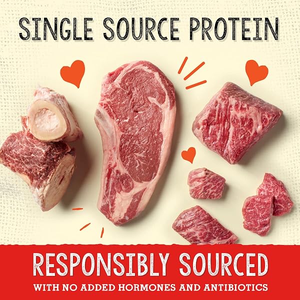 STELLA & CHEWY’S FREEZE DRIED RAW GRASS-FED BEEF MEAL MIXERS – SUPERBLENDS DOG FOOD TOPPER – GRAIN FREE, PROTEIN RICH RECIPE – 3.25 OZ BAG