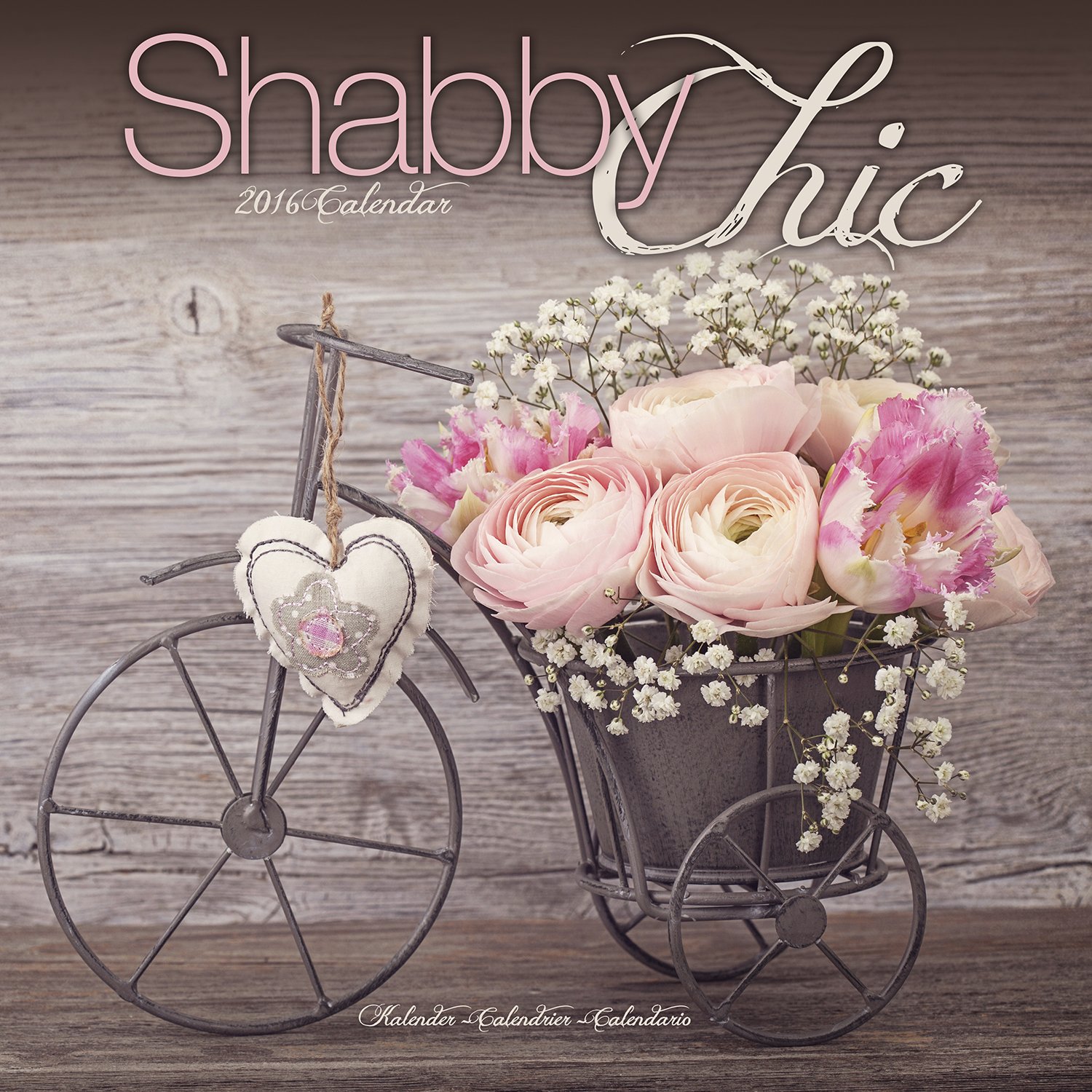 Shabby Chic Calendar 2016 Wall Calendars Art Calendar Monthly Wall Calendar By Avonside Megacalendars 9781782085041 Amazon Com Books