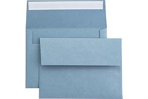 PONATIA 50 Pieces 5x7 Envelopes, A7 Envelopes Self Seal for Weddings, Invitation Cards, Photos, Postcards, Greeting Cards Mai