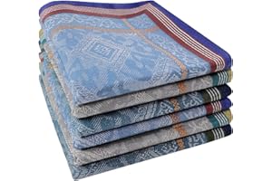 PTMJYGB Handkerchiefs Men Cotton - 100% Cotton Handkerchiefs for Men, Men’s Hankerchief Cotton Machine Wash, Men Hankerchief Pocket Squares for Suit, 17''x 17'' Hankerchief Mens Hankies