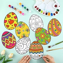 TaoBary 80 Pcs Easter Color Your Own Eggs Favors