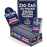 Zig-Zag Blue Kutcorners Free Burning Rolling Papers, 25 Packs, 100 Leafs per Pack, Single Wide (Regular) Size, Kut Corners Ea
