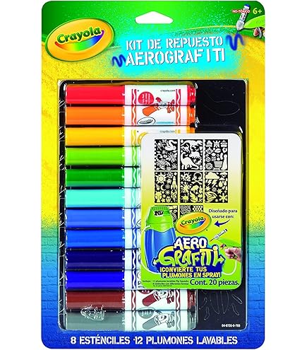 Crayola Plumones Plumones Crayola SET DE ACTIVIDADES AEROGRAFITI