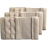 Chanie Women Pack of 3 Soft Comfortable 3 Hooks Bra Extender