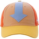 Avatar The Last Airbender Baseball Hat, Arrow Mark Cotton Adult Adjustable Snapback Ball Cap with Curved Brim, Multi, One Size