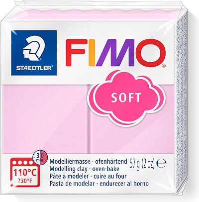 STAEDTLER FIMO Soft Pastel Rose 57g Oven-Hardening Modelling Clay