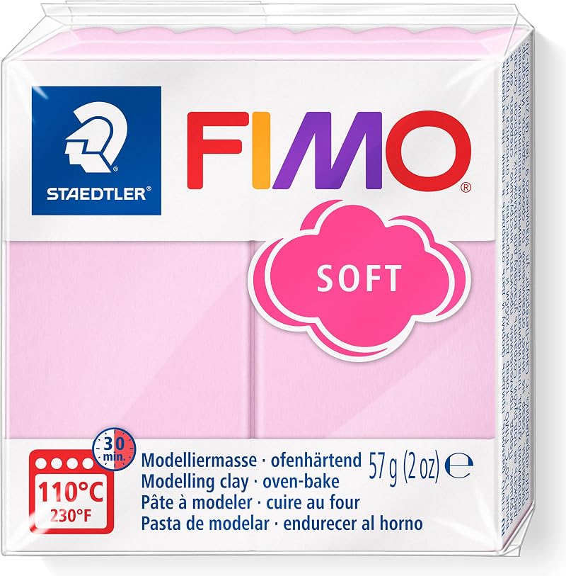 STAEDTLER FIMO Soft Pastel Rose 57g Oven-Hardening Modelling Clay
