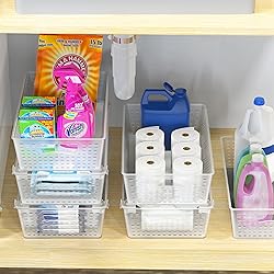 Simple Houseware Stackable Plastic Woven Basket