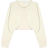 BOLEROSE Girls Long Sleeve Cardigan Childrens Kids Bolero Shrug