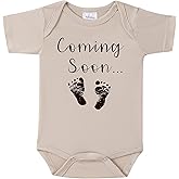 BIBIBLISSBABY Baby Announcements, Coming Soon Funny Pregnancy Announcement Outfit, Pregnancy Announcement for Grandparents
