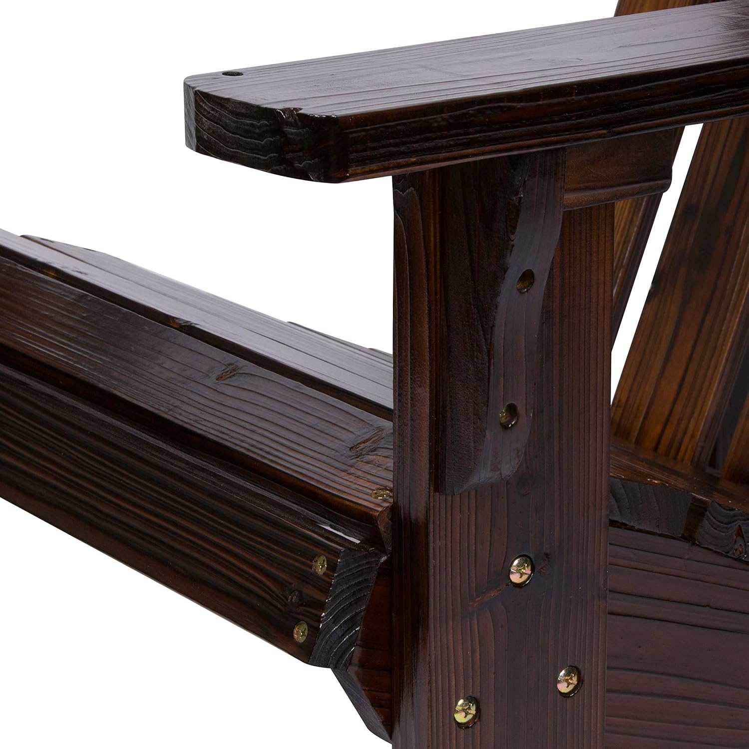 Shine Company Inc. 4618BB Marina Adirondack Chair, Burnt Brown : Adirondack Chair Resin : Garden & Outdoor