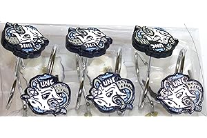 NORTHWEST North Carolina Tar Heels Shower Curtain Rings