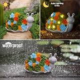 Goodeco Snail Solar Garden Statue LED Lights Outdoor Resin Figure 22cm view 4